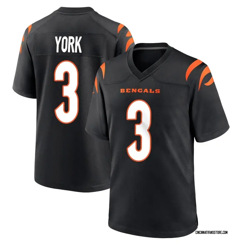 Men's Black Game Cade York Cincinnati Team Color Jersey