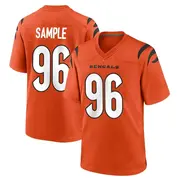 Men's Orange Game Cam Sample Cincinnati Jersey