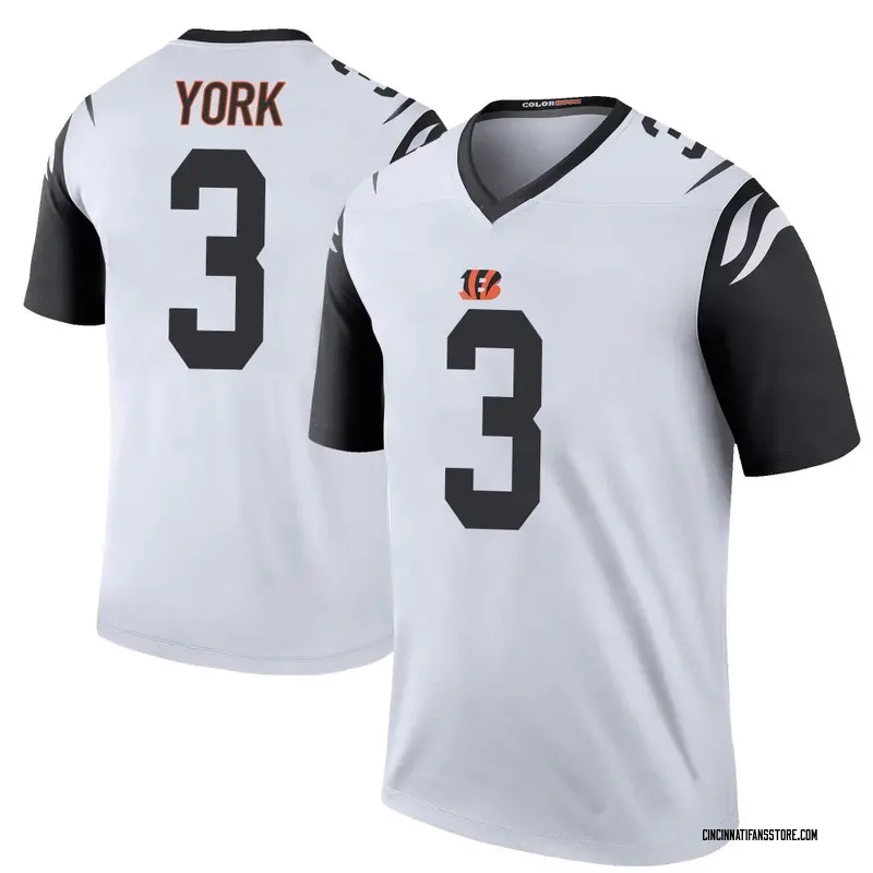 Men's White Legend Cade York Cincinnati Color Rush Jersey
