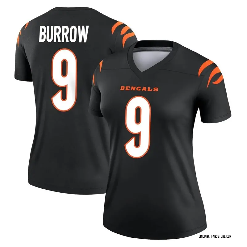 Women's Black Legend Joe Burrow Cincinnati Jersey